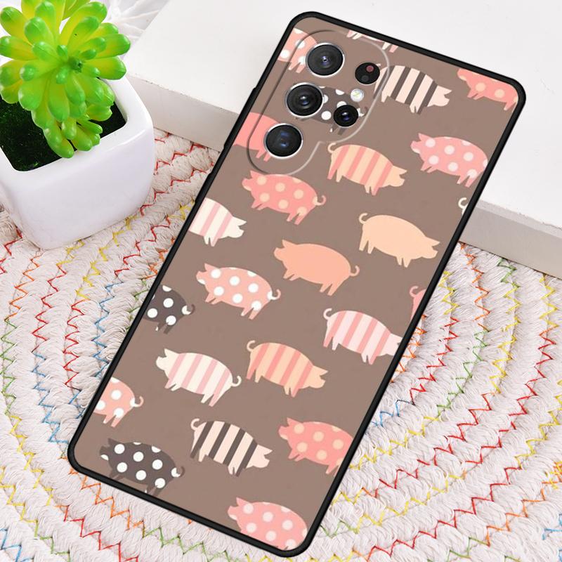 cute pig Phone Case for Samsung Galaxy note 10 pro S26 Ultra S23 S24 FE S25 S21 S22 PLUS shockproof Cove