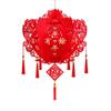 Lint/Gold Foil Spring Festival Red Lantern 3D Spring Festival Hanging Pendant  Party