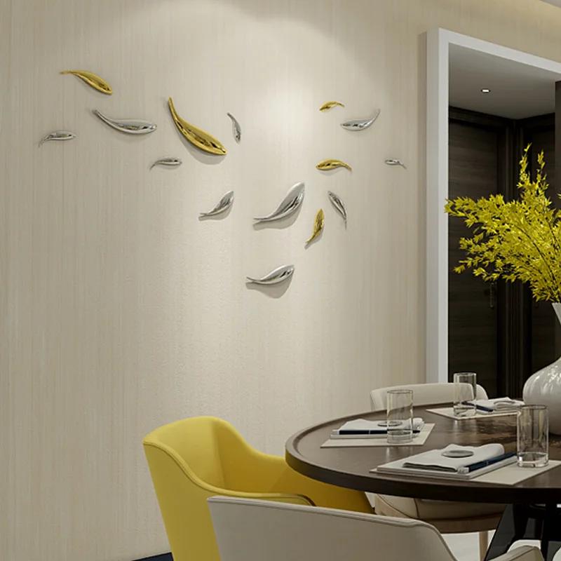 Creative 3D Wall Decorations Fish Living Room TV Background Wall Sofa Pendant Senior Wall Decoration Fish Home Decorations
