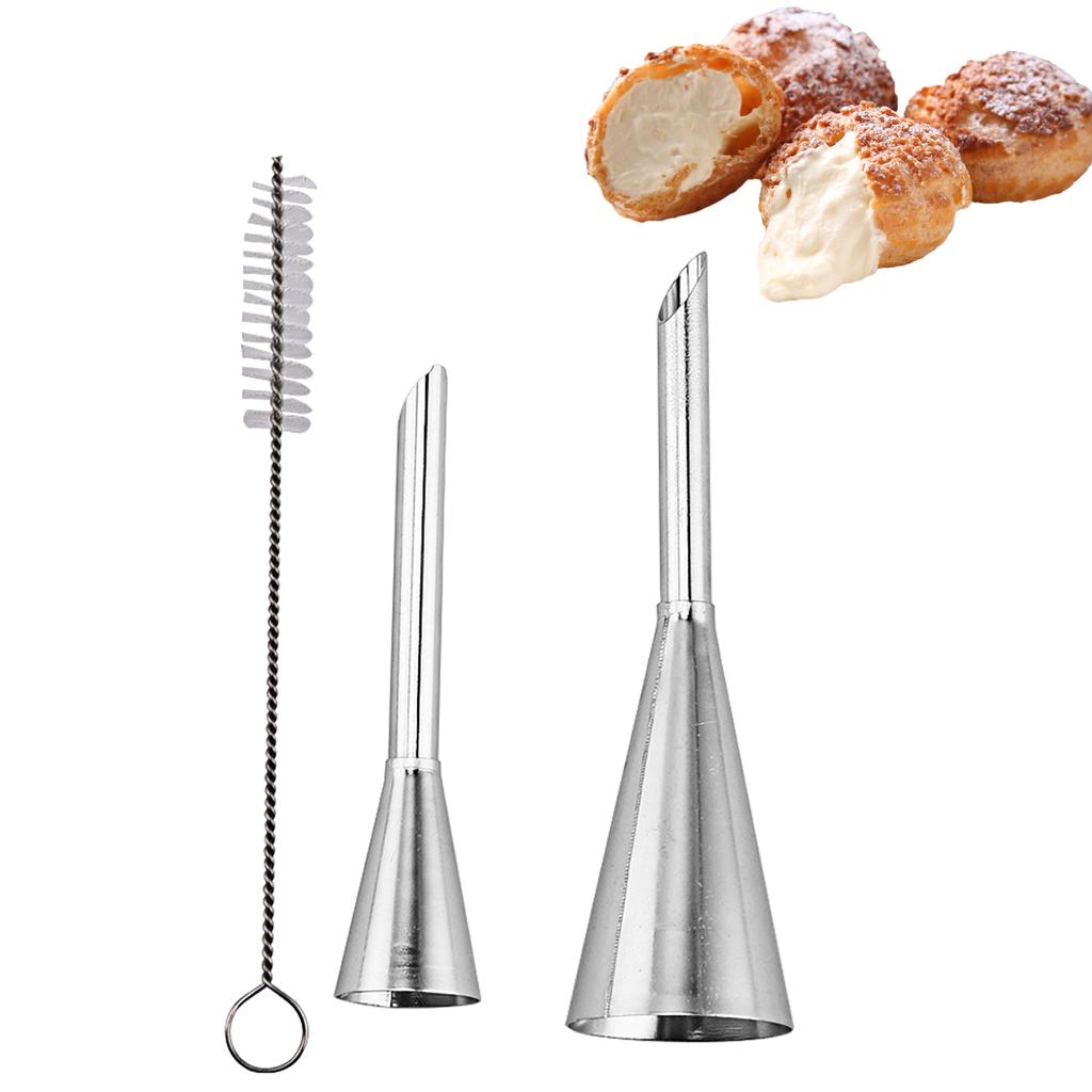 3 Stück Düsen Sets Kuchen Vereisungstüllen Spritzbeutel Gebäck Bäckerei Windbeutel und Cupcake Creme Dekorierwerkzeuge Professionelles Zubehör