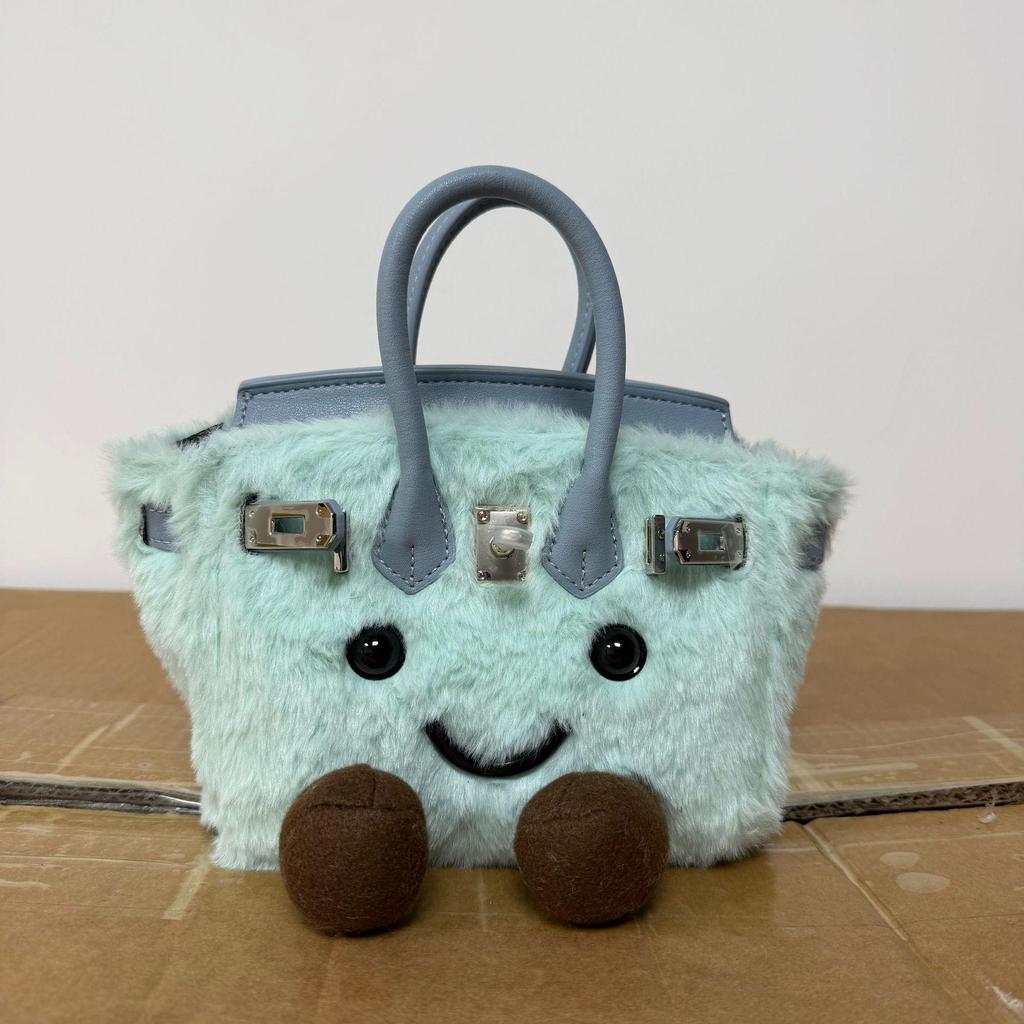 Jllycat Cute Fluffy Platinum Doll Crossbody Elf Handbag