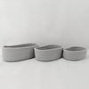 Oval Cotton Rope Woven Storage Basket for Home & Dormitory Organization