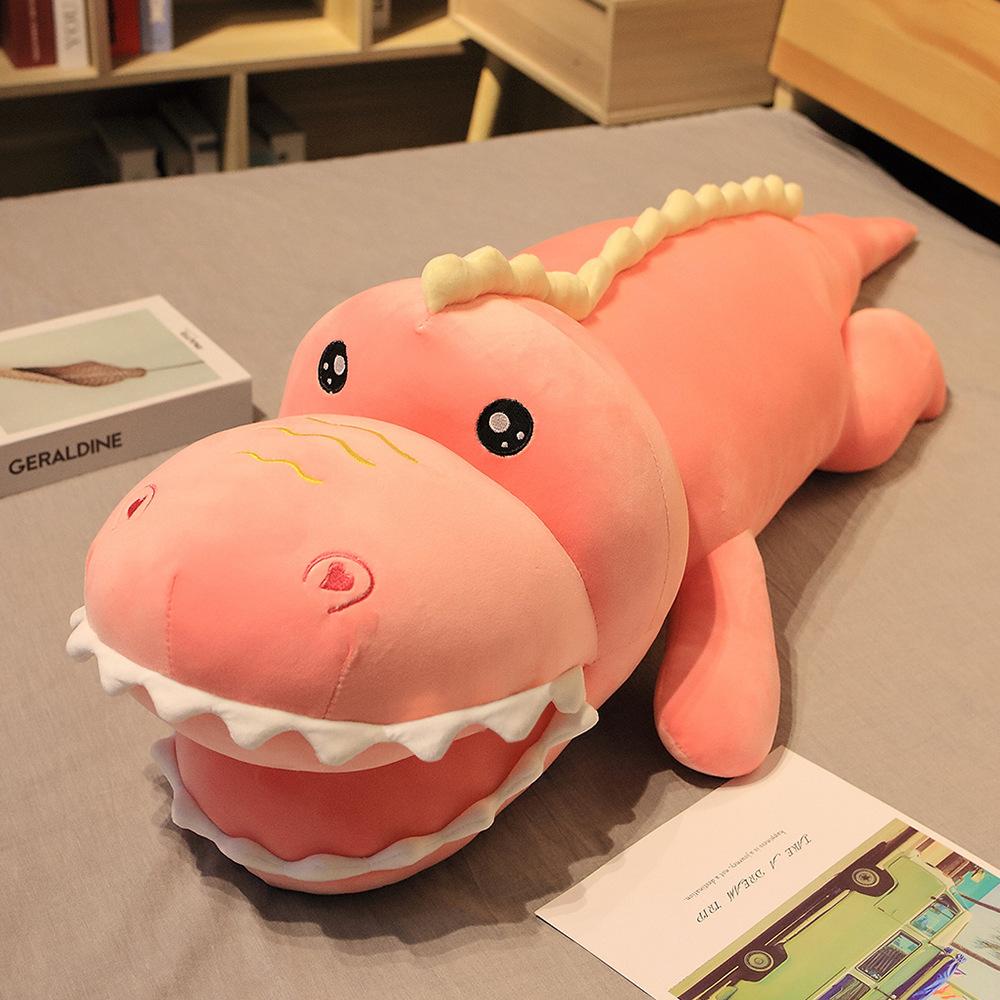 

Новая обнимающаяся плюшевая подушка в виде динозавра, мягкая плюшевая игрушка в виде животного, мультяшные куклы, гигантские плюшевые игрушки в виде динозавра, удобные для подруги, подарок детям 70cm розовый