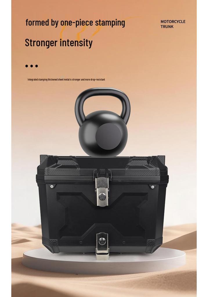 High-Capacity Quick Release Rear Scooter Trunk - Durable Tail Box for Electric Vehicles and Takeaway Storage