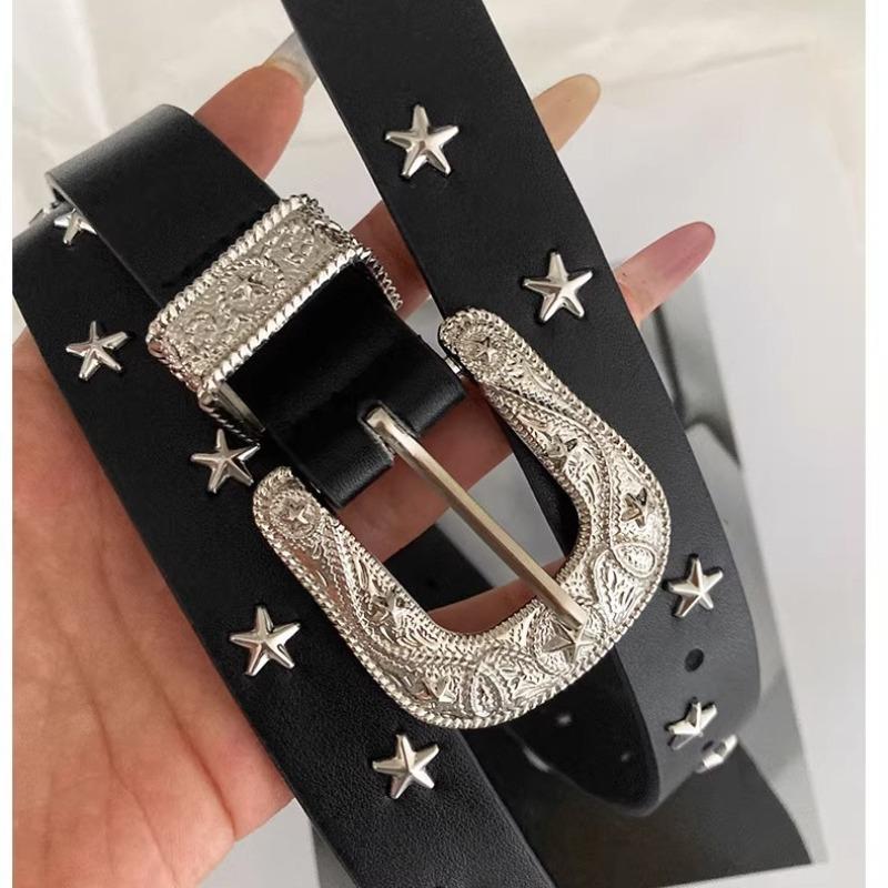 Star Belt Women's Decorative Thin Belt Design Sense Fashionable Versatile Retro Belt