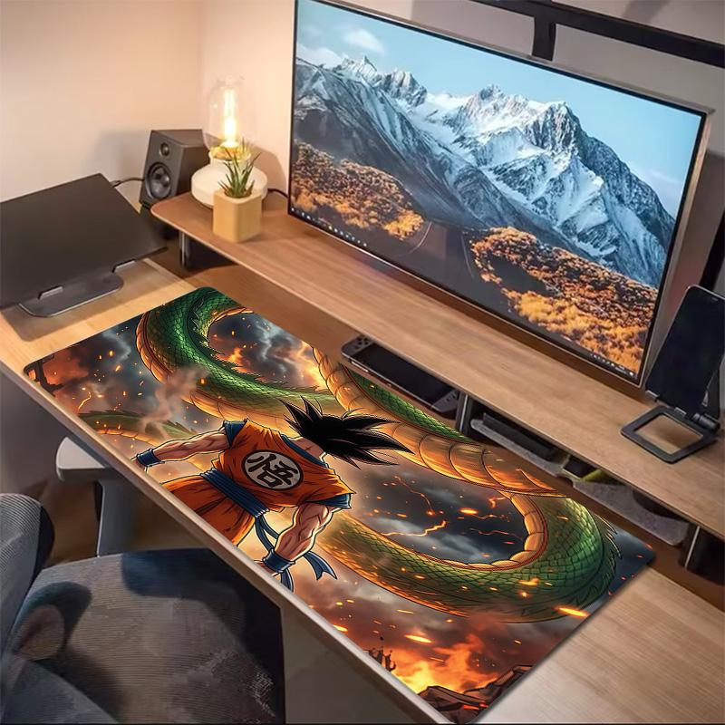 Dragon Ball Print Cushion Non-slip Laptop Tablet Big Mousepad XXL Mat Mini PC Playmat With Lock edge