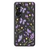 For Samsung Galaxy A36 5G Case Purple Butterflies Pattern Printing Straight Edge TPU Phone Back Cover