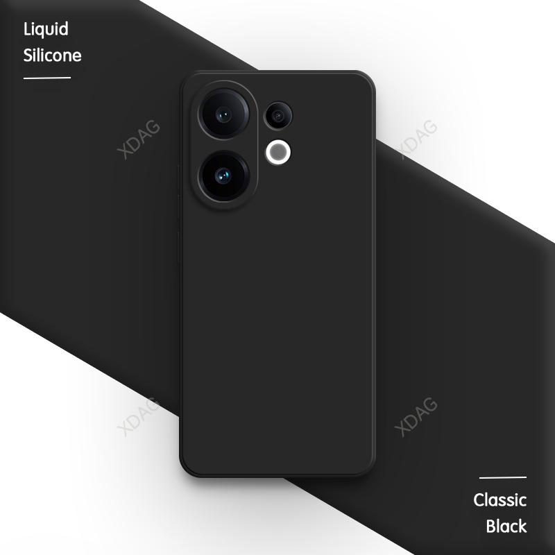 Lens Protection Original Phone Case for VIVO S30 Pro Mini 5G Soft Square Liquid Silicone Internal Flocking Dual Layer Back Cover