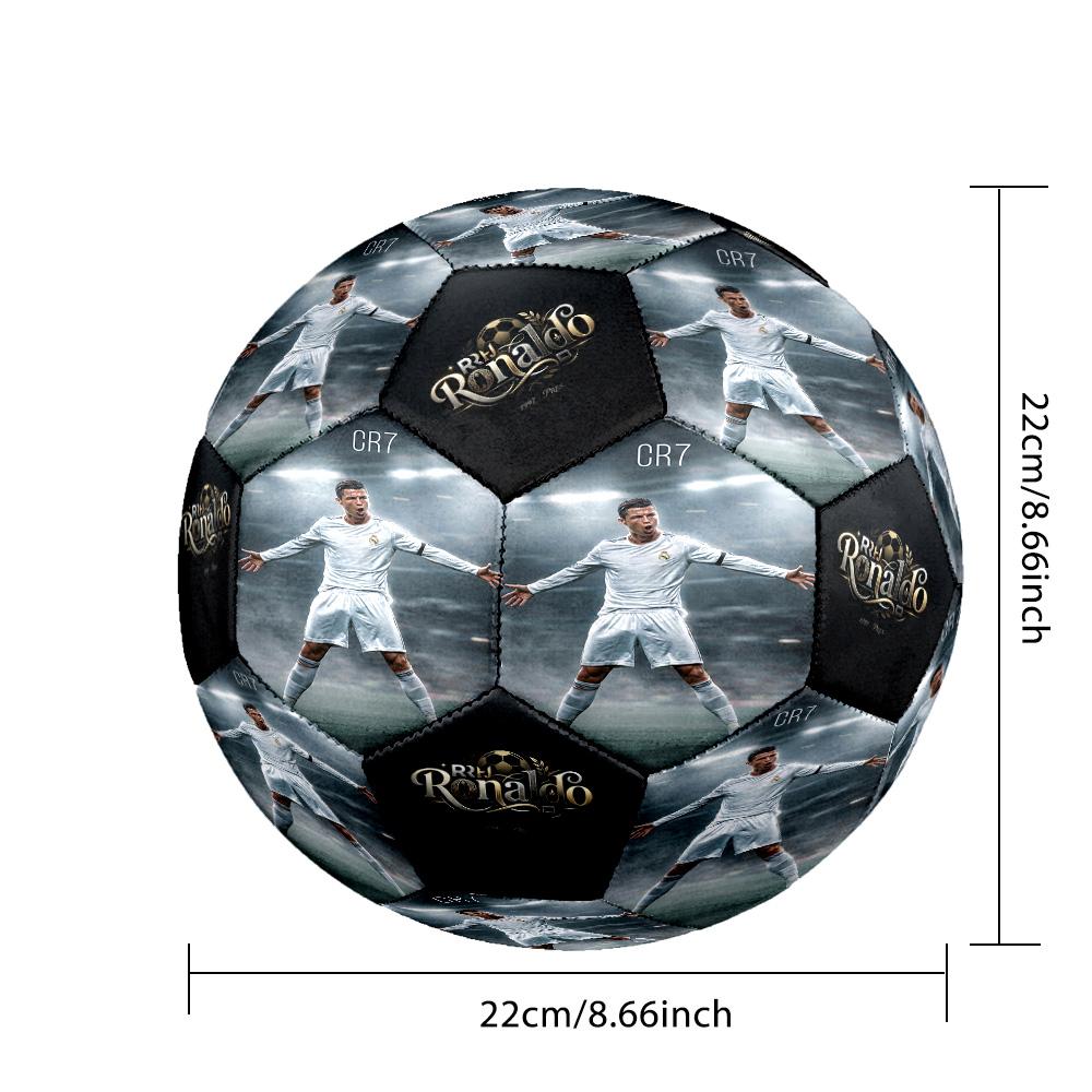 Ronaldo's Defy Gravity: Rise Above Size 5 Football Machine Sewn Indoor/Outdoor Training and Matches Surprise Collection Gift
