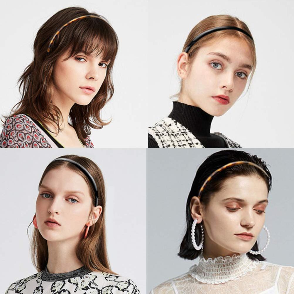 3Pcs Plain Headbands Teeth Comb Headbands Skinny DIY Hair Bands Headbands Headwears for Women Men Girls