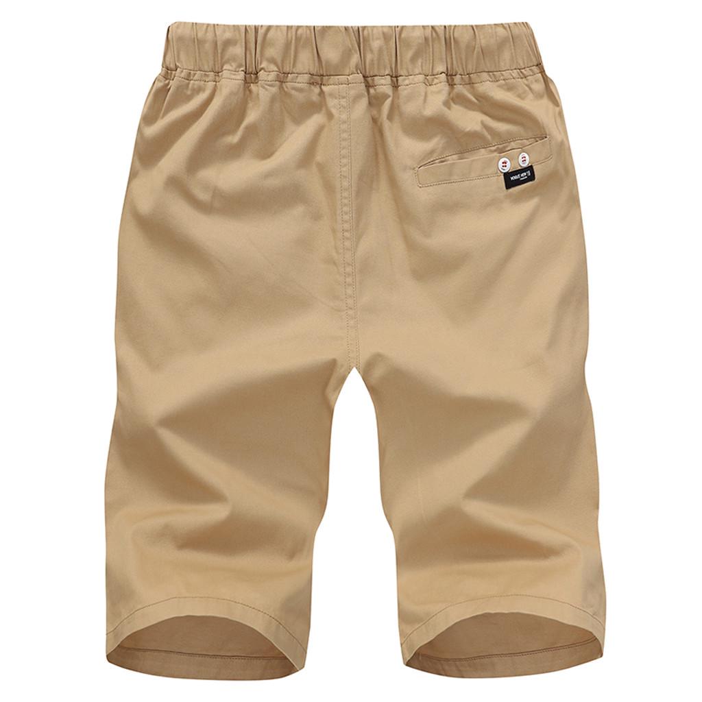 Men's Summer Leisure Sports Five-cent Trousers Cotton Belted Beach Short Pants