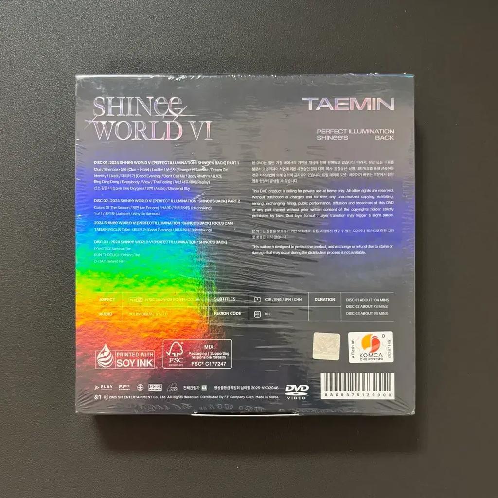 SHINEE Snow White Concert DVD Taemin ver.sealed)
