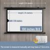 Portable No-Punch Bracket Projector Screen with Floor Stand