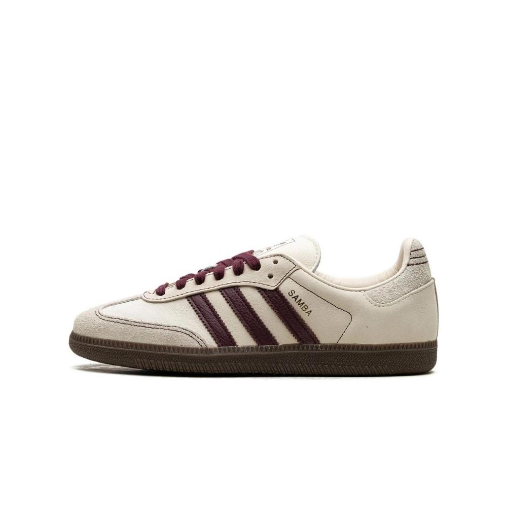 Adidas Samba OG Wonder White Maroon