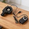 12V BBQ Air Blower Fan with Variable Speed Controlling Centrifugal Fan for Camping Outdoor Quick Charcoal Starter
