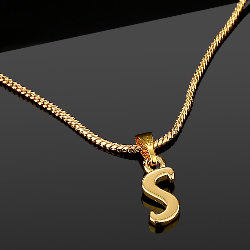 

Estele Valentine gift - Позолоченная подвеска Intital S Letter для женщин