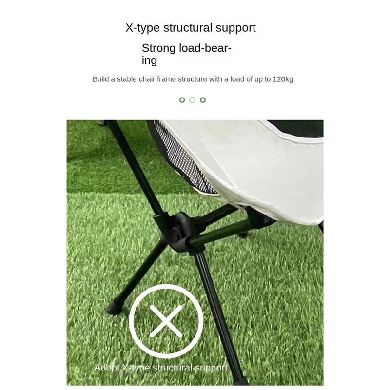 Good-New Detachable Portable Folding Moon Chair, Outdoor Chair Beach Fishing Chair, Light And Portable