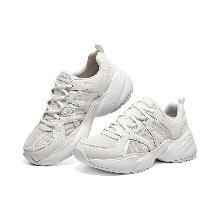 Skechers Momentus Low Top Sports Casual Shoes Women sneaker White Silver 8730078-WSL