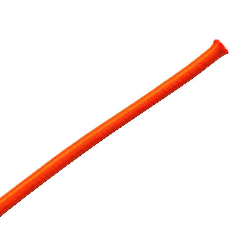 6mm Elastisches Bungee-Seil Stoßdämpferseil Spanngurt Dachgepäckträger UV-stabil Orange 5m