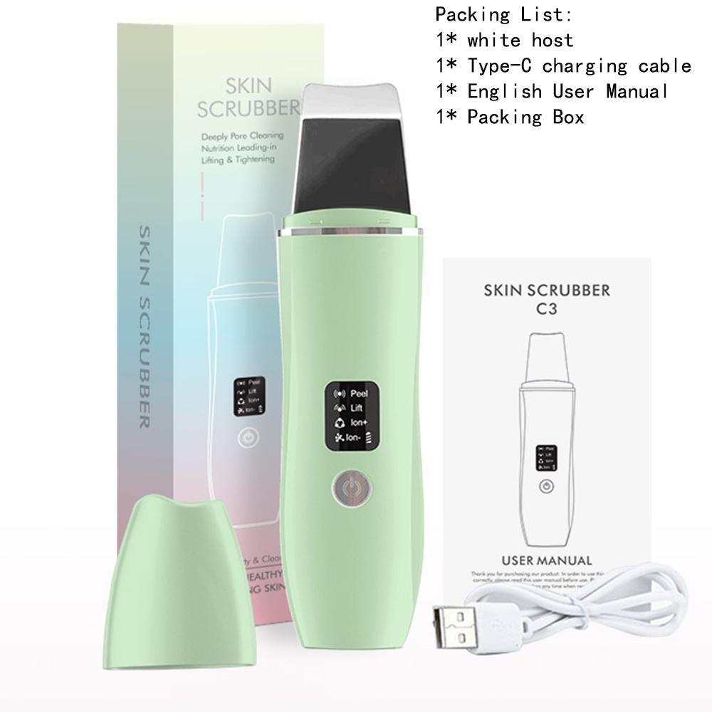 

Ультразвуковой скраб для кожи лица Глубокая очистка Кавитационный пилинг Лопатка для удаления пор Угри Очиститель для лица Лифтинг