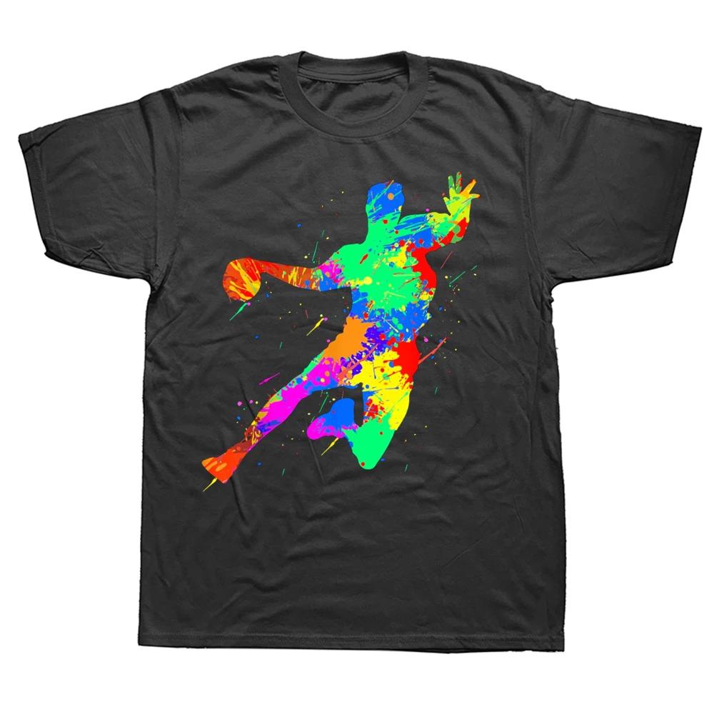 Funny Handball Player Designs For Men Women T Shirts Tee Tops Round Neck Short-Sleeve Fashion Tshirt Clothing Basic T-shirts