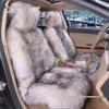 Winter Imitation Lambswool Plush Seat Cover with Thickened Full-Surround Backrest