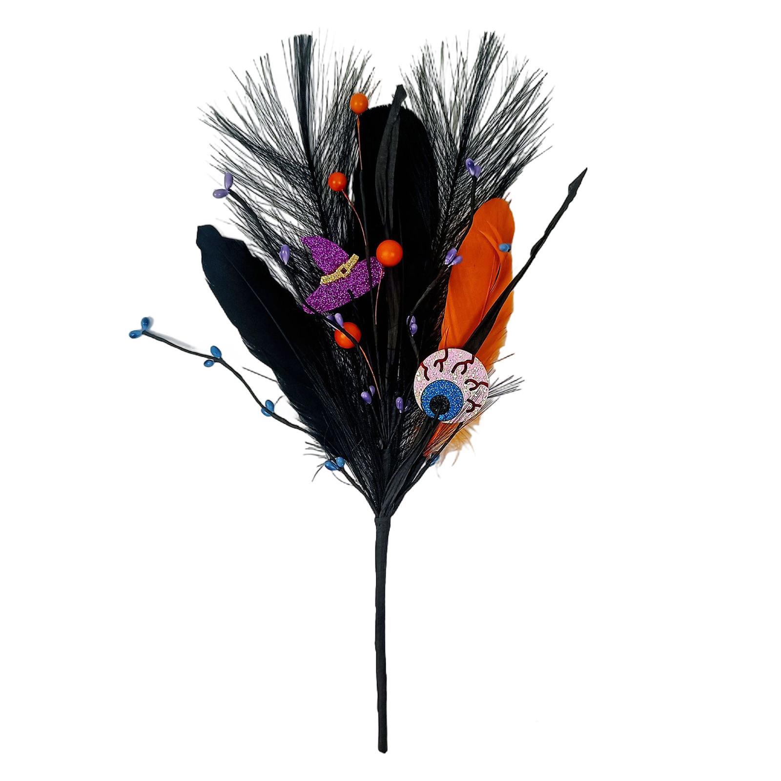 

Halloween Flower Bouquet, Floral Arrangement, 45cm, Decoration, DIY, Holiday Decoration, Realistic Ornament, Halloween Branch, Pumpkin One Size