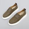 Fashion High Quality Men Business Casual Leather Shoes Fashion Brand Antiskid Comfy Thick Soled Lace-Up Vulcanized Shoes Walking Shoes