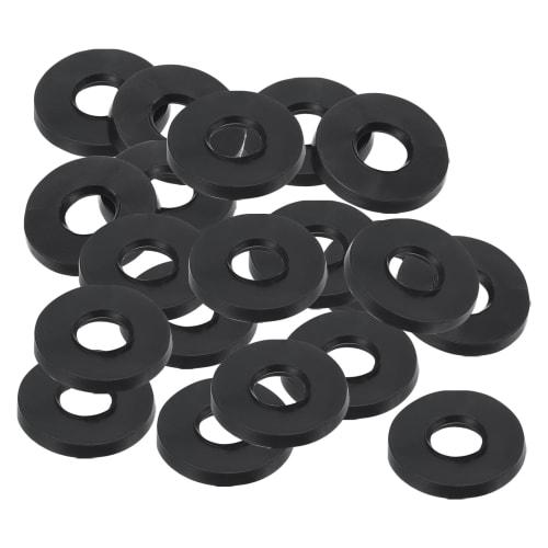 PATIKIL M8 Rubber Flat Washers, 20-Pack, 8mm Inner Diameter, 21mm Outer Diameter, 2mm Thick, Sealing Spacer Gasket Ring for Faucet Pipe Water Hose Fas