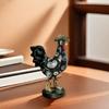 Cowboy Rooster Resin Figurine Cartoon Boot Cock Statue Animal Sculpture Home Office