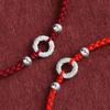 Handgefertigtes geflochtenes rotes Seilarmband Unisex Glücksbringer Freundschaftspaar Geschenk Tierkreisjahr Glücksarmband