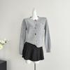 Cárdigan de Punto Oversize para Mujer con Motivo de Caballo Bordado Ajuste Holgado Top de Manga Larga