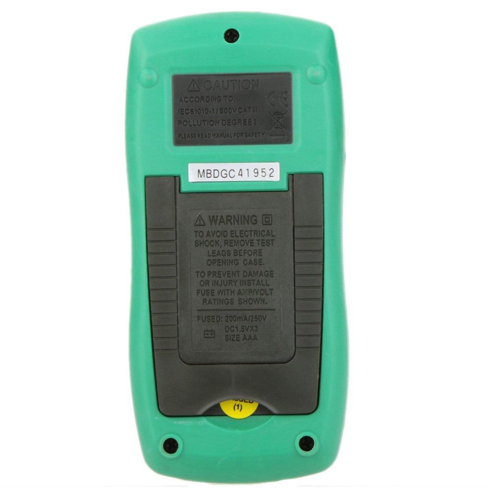 Multímetro Digital MASTECH MS8221C com Temperatura e Pinça Óptica, Faixa Automática, hFE, Capacitância, Medidores