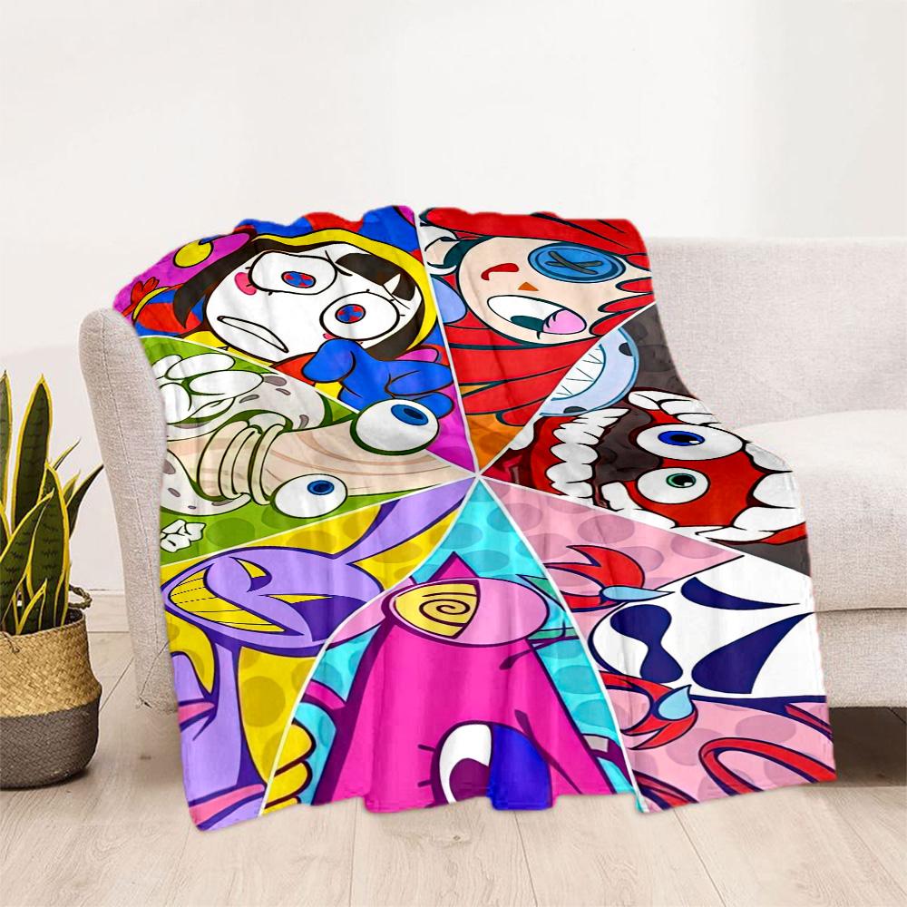 Digital Circus3 Blankets Are Suitable for Living Rooms,making Them an Ideal Choice for Outdoor Travel and Gifts.