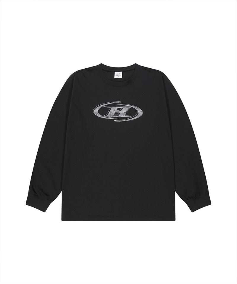 BORN TO WIN Camo B Logo Long Sleeve [Black]