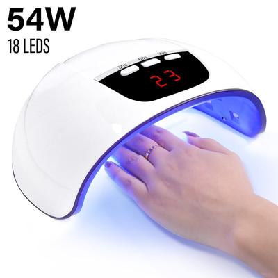 Secador de Unhas Profissional 18 LEDs Sensor Infravermelho Lâmpada para Manicure para Secagem Rápida de Todos os Esmaltes em Gel UV Ferramentas de Salão para Secador de Unhas