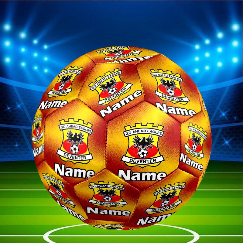 Custom Name Personalized Go Ahead Eagles Print Size 5 Soccer Ball Training & Match Football, for Team, Kicking, Gift for Football Enthusiasts