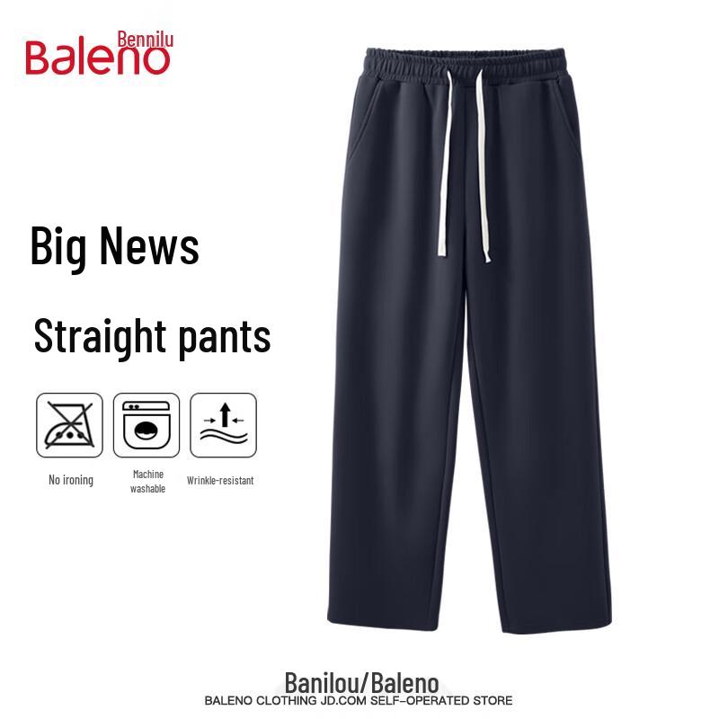 

Baleno Men s Cotton Blend Straight-Leg Casual Pants L