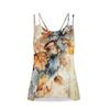 Women's Fashion Casual Printed Vest U-neck Sleeveless Suspenders Top