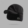 Versatile Retro Bomber Hats Fleece-Lined Windproof Corduroy Caps Earflap Warm Lei Feng Caps Autumn Winter Men Women Wear