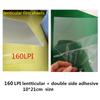 10 db 50 LPI & 75LPI &100LPI &160LPI Lencsefólia Lap a 3D Fotó Készítéshez Lencsefólia