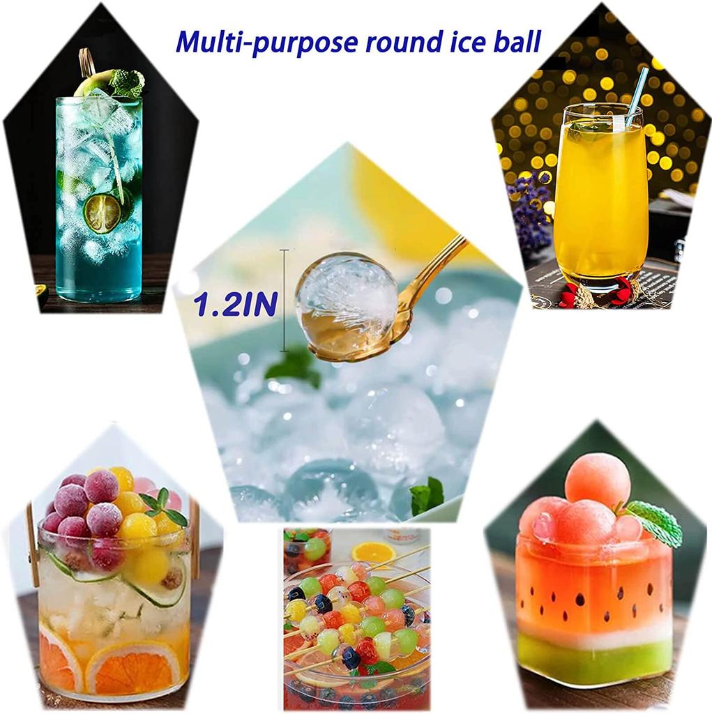 Ice Cube Tray with Lid Ice Mold Ice Cube Ice Ball Storage Container Box With Lid 2 In 1 Tray Maker Set Bar Kitchen Accessories