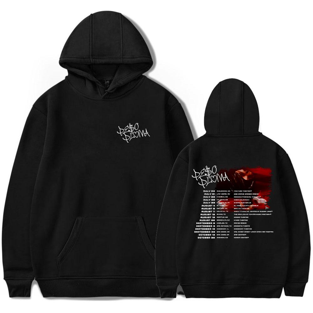 

Peso Pluma Doble P Tour Толстовка Модная уличная одежда с длинными рукавами Женская толстовка с капюшоном унисекс 2023 World Tour Одежда в стиле хип-хоп