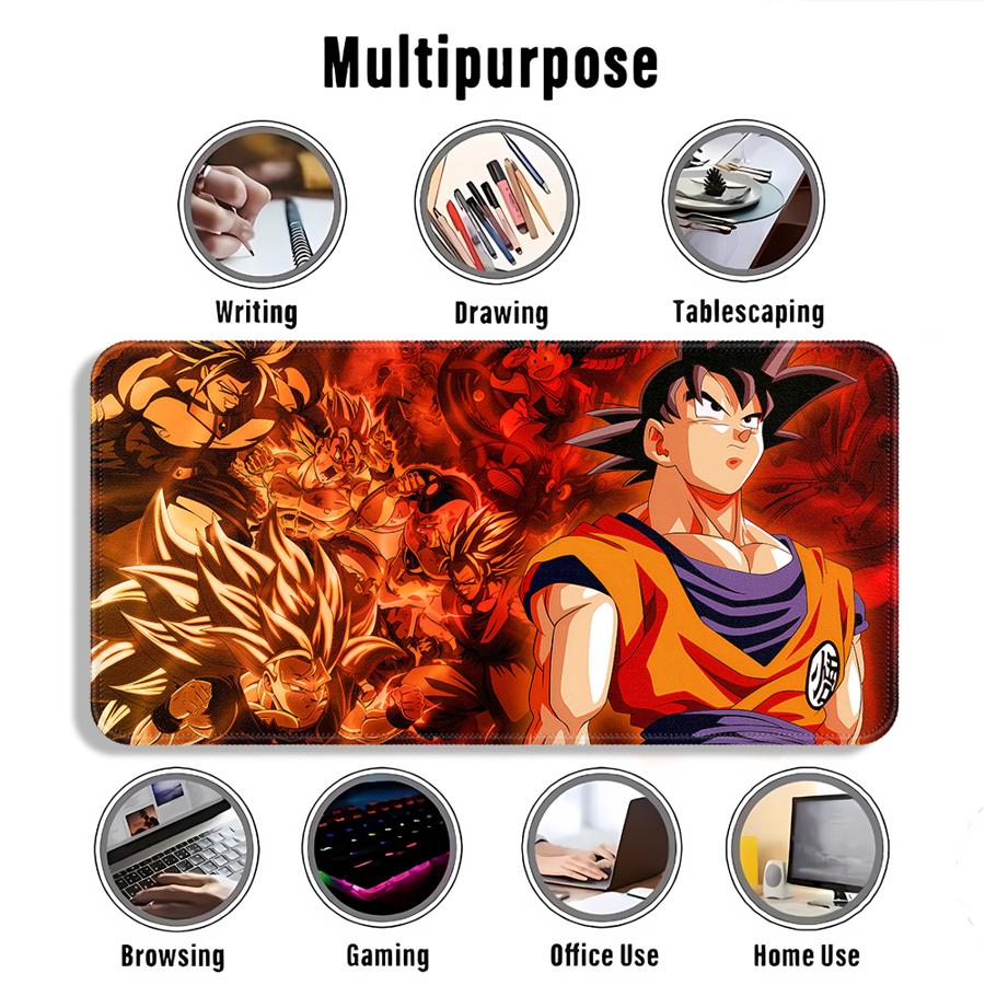 Cartoon Dragon Ball Cool Mouse Pad Game Console Pad Desk accessories office Pad Keyboard Mouse Pad Computer Laptop Pad Anti slip