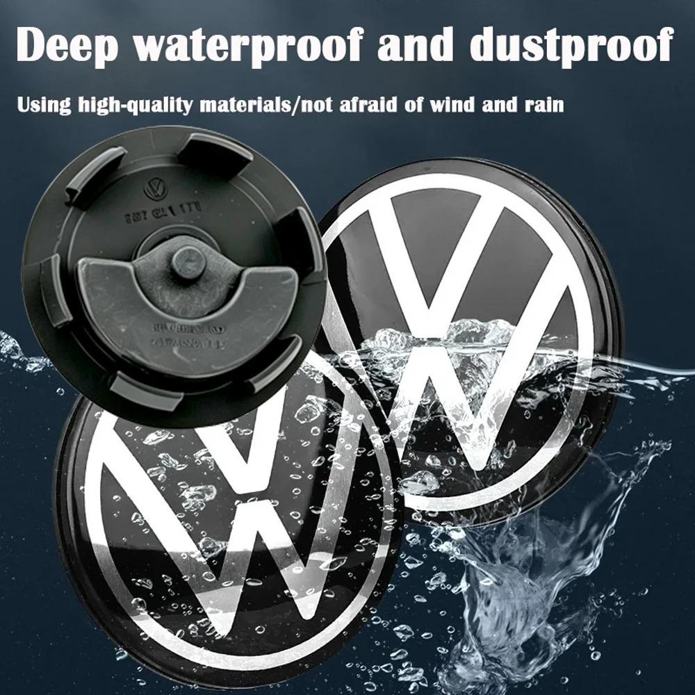 4pcs For Volkswagen VW Golf Polo GTI Touran CC (65mm #3B7601171)( 56mm #1J0601171) Floating Car Wheel Center Caps Hubcap Cover zd6