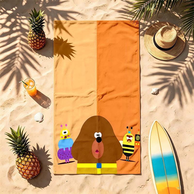 Čau Duggee (1) Téma Ručník na pláž Odolný vůči písku Měkký a pohodlný Vhodný k bazénu Kempování Jóga a Potápění Cestovní