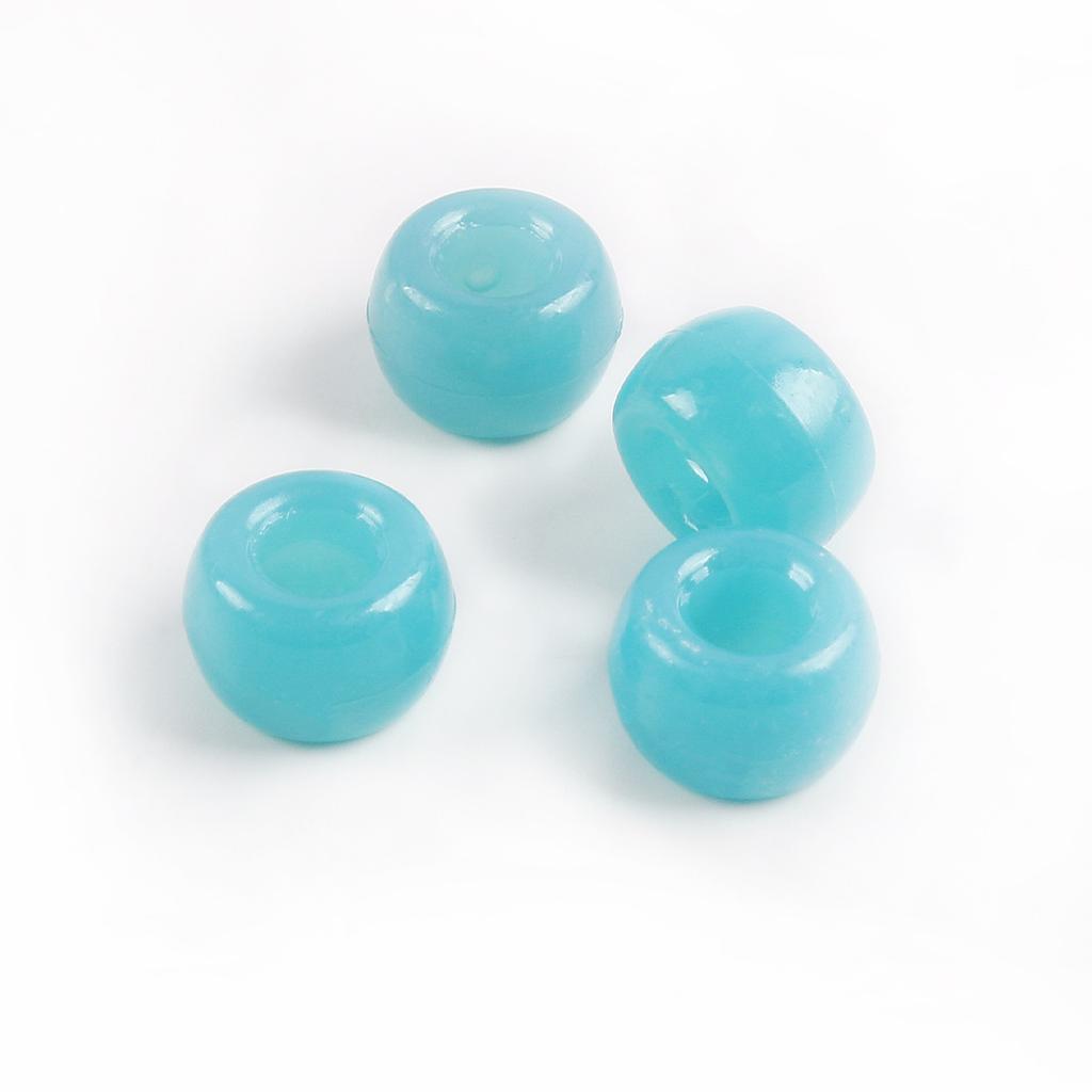 Acrylic Pony Beads Large Hole Beads Dreadlocks Solid Color Bucket Beads Diy Mobile Phone Chain Necklace Loose Beads Jewelry Accessories