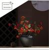 Black Ceramic Flower Vase - New Chinese Style Tabletop Home Decor Ornament