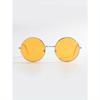 1pair Men Round Frame Tinted Lens Fashion Glasses for Decoration Vintage Beach Accessories Glasses Shades Festival Shades for Summer Beach Vacation