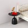 Black Iron Miniature Coffee Table 1/12 Miniature Scene Display End Table Simulation Furniture For Dollhouses Collector